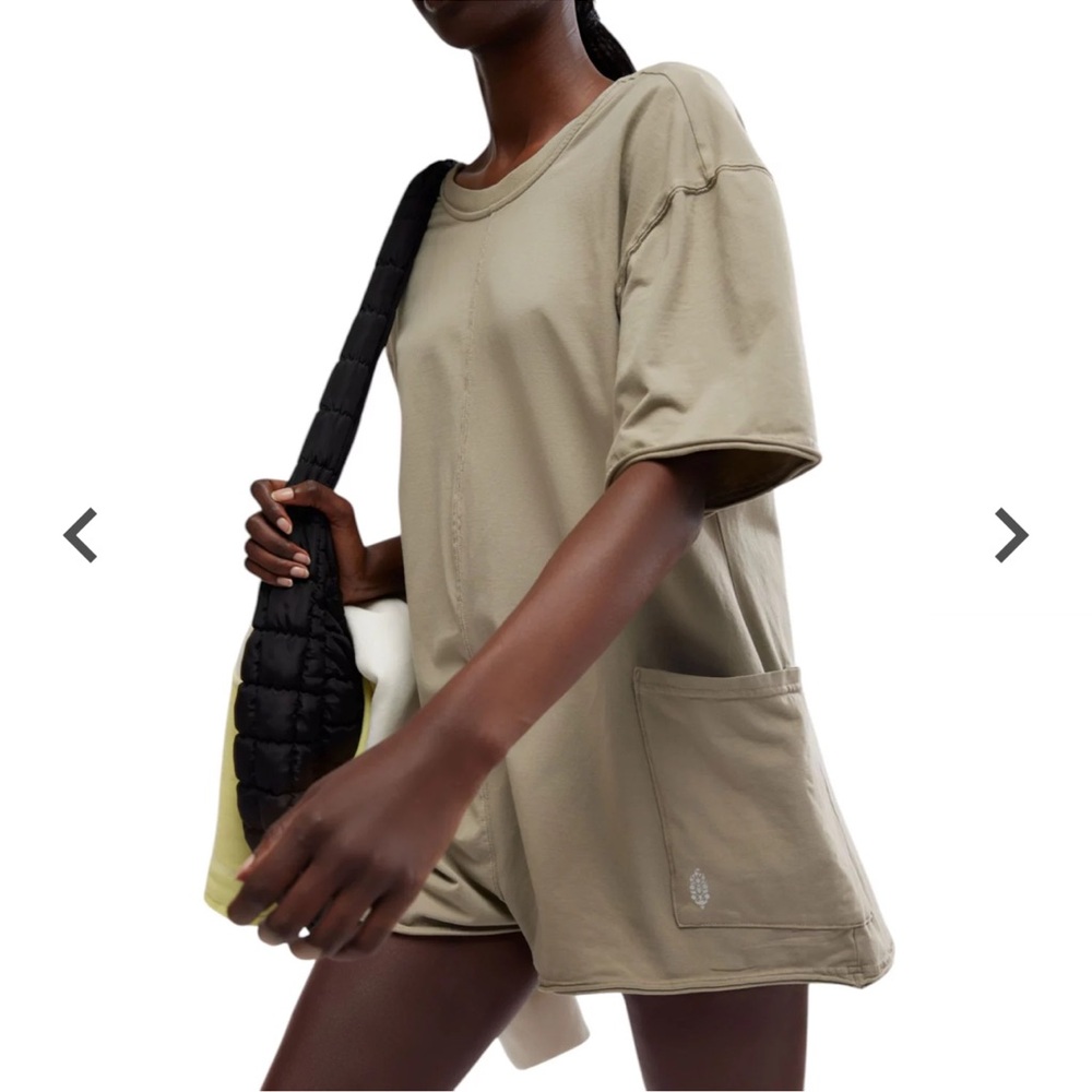 Free People hot shot tee romper 🦋